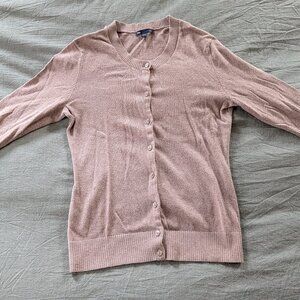 Gap Cardigan with Cuffed Sleeve